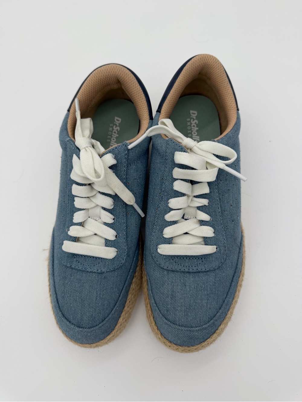 Casual Blue Canvas Women’s Sneakers with Rope-Wrap Sole size 8 - Picture 2 of 8